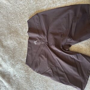 Umber brown unified shorts 6”